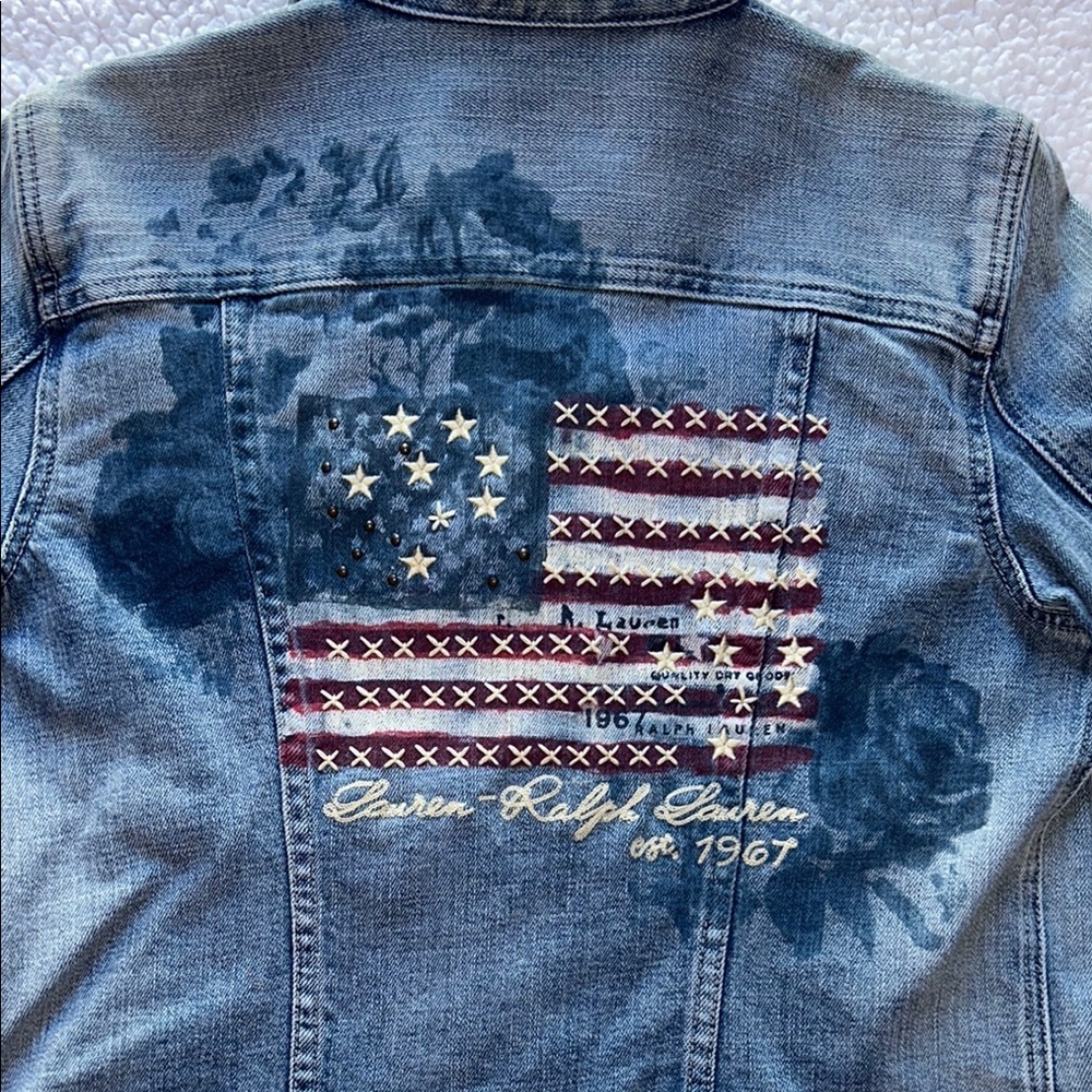 Ralph Lauren Blue Jean Jacket Timeless Denim Design - Picture 10 of 12